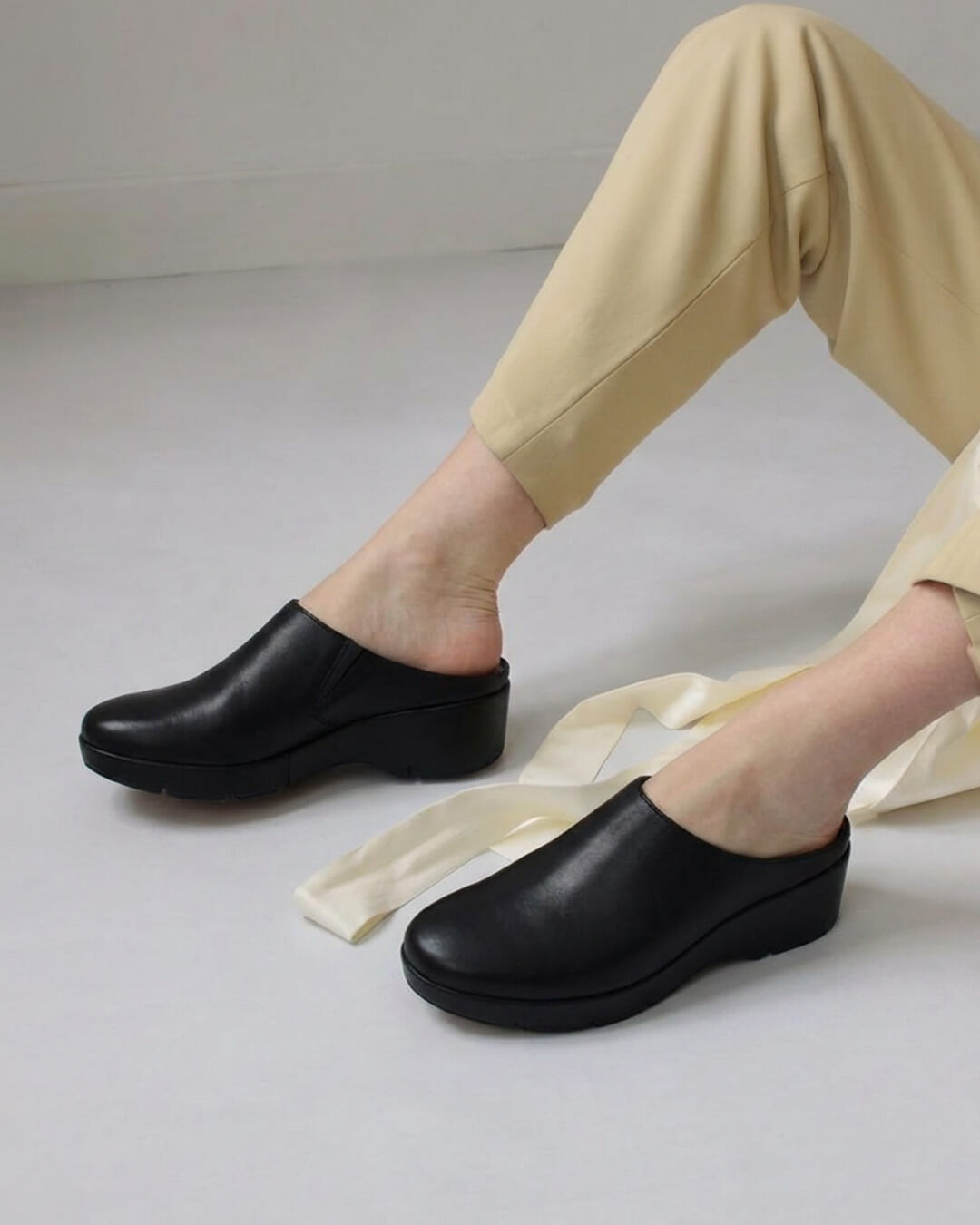 88904】厚底ソフトレザーミュール｜HAYASHIGO ONLINE SHOP -ハヤシゴ