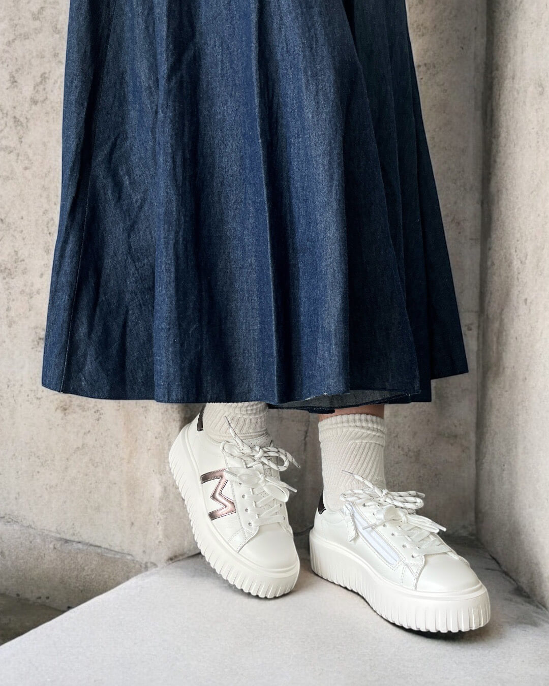 133530】レースアップ厚底スニーカー｜HAYASHIGO ONLINE SHOP