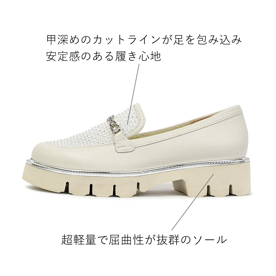 モネ Monet【211520】メッシュ風ローファー｜HAYASHIGO ONLINE SHOP