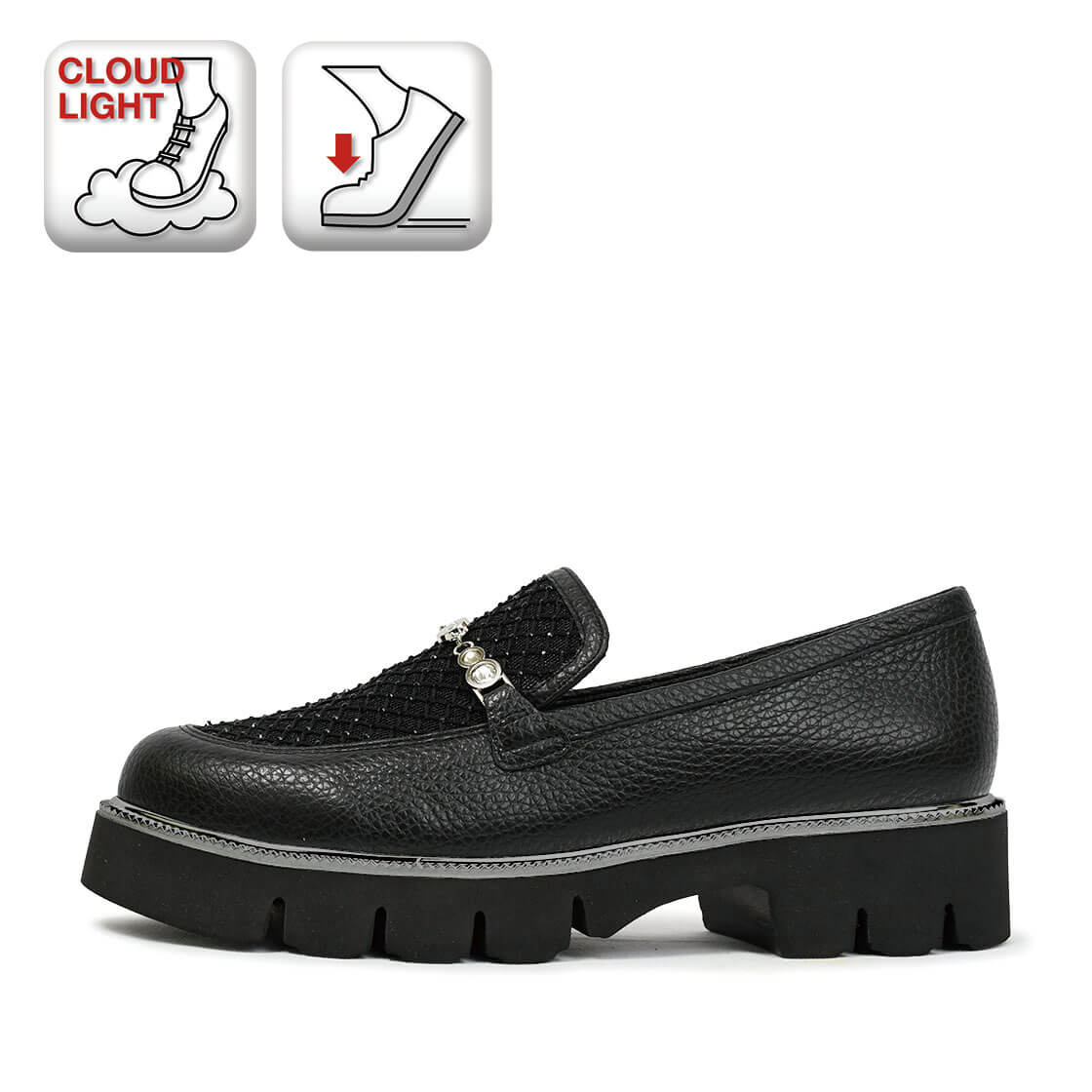 モネ Monet【211520】メッシュ風ローファー｜HAYASHIGO ONLINE SHOP