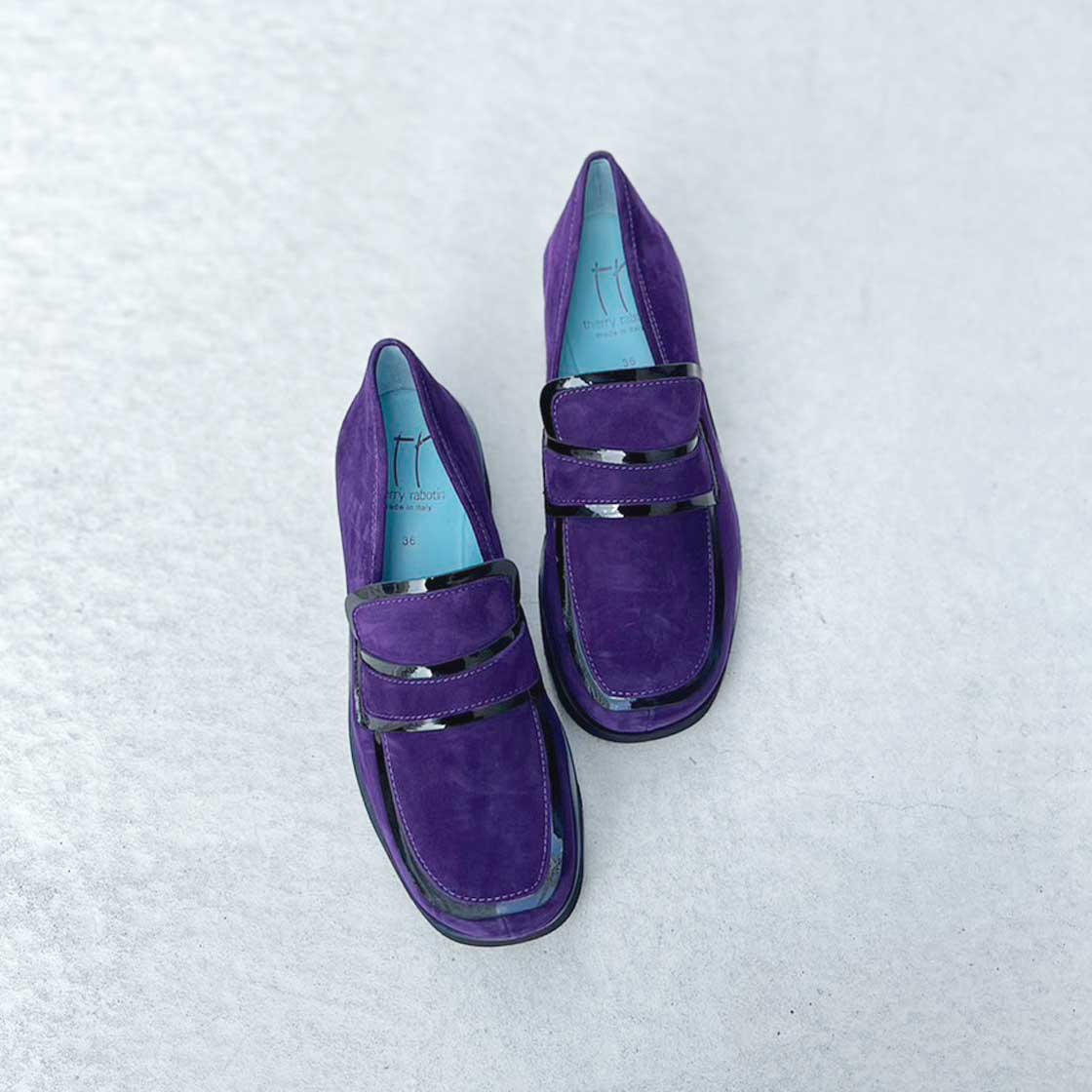 ローファー ペリウィンクル periwinkle 国産ソフト本革オープンクロス