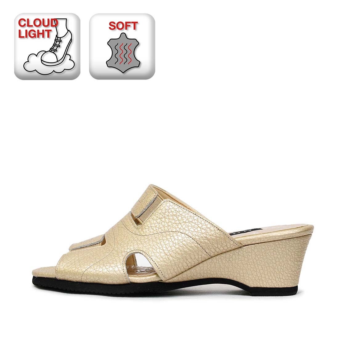 モネ Monet【331540】ウェッジコンフォートミュール｜HAYASHIGO ONLINE