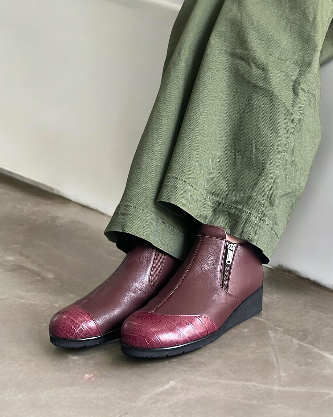 ニックネームは山幸 25㎝エバゴス メタリックレザー Tストラップ