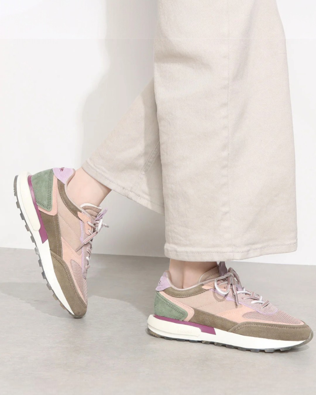 【ZIMBABWE】異素材コンビスニーカー