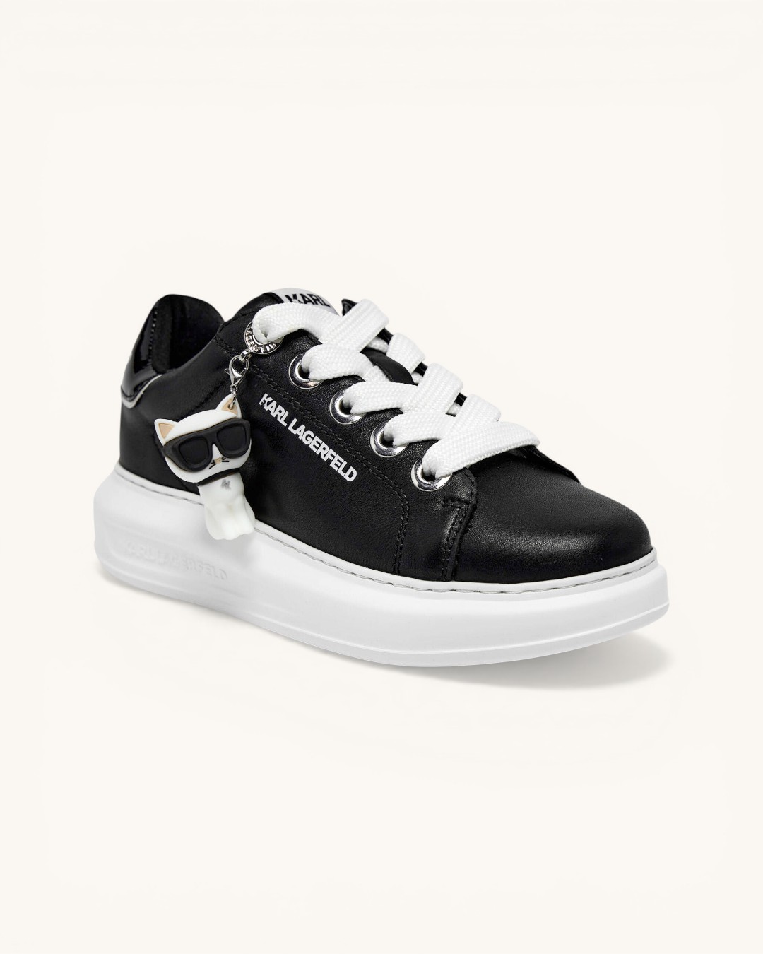 カールラガーフェルド KARL LAGERFELD【62536】チャーム付きスニーカー
