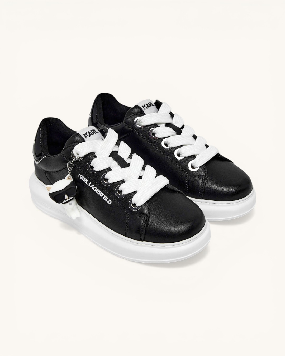 カールラガーフェルド KARL LAGERFELD【62536】チャーム付きスニーカー