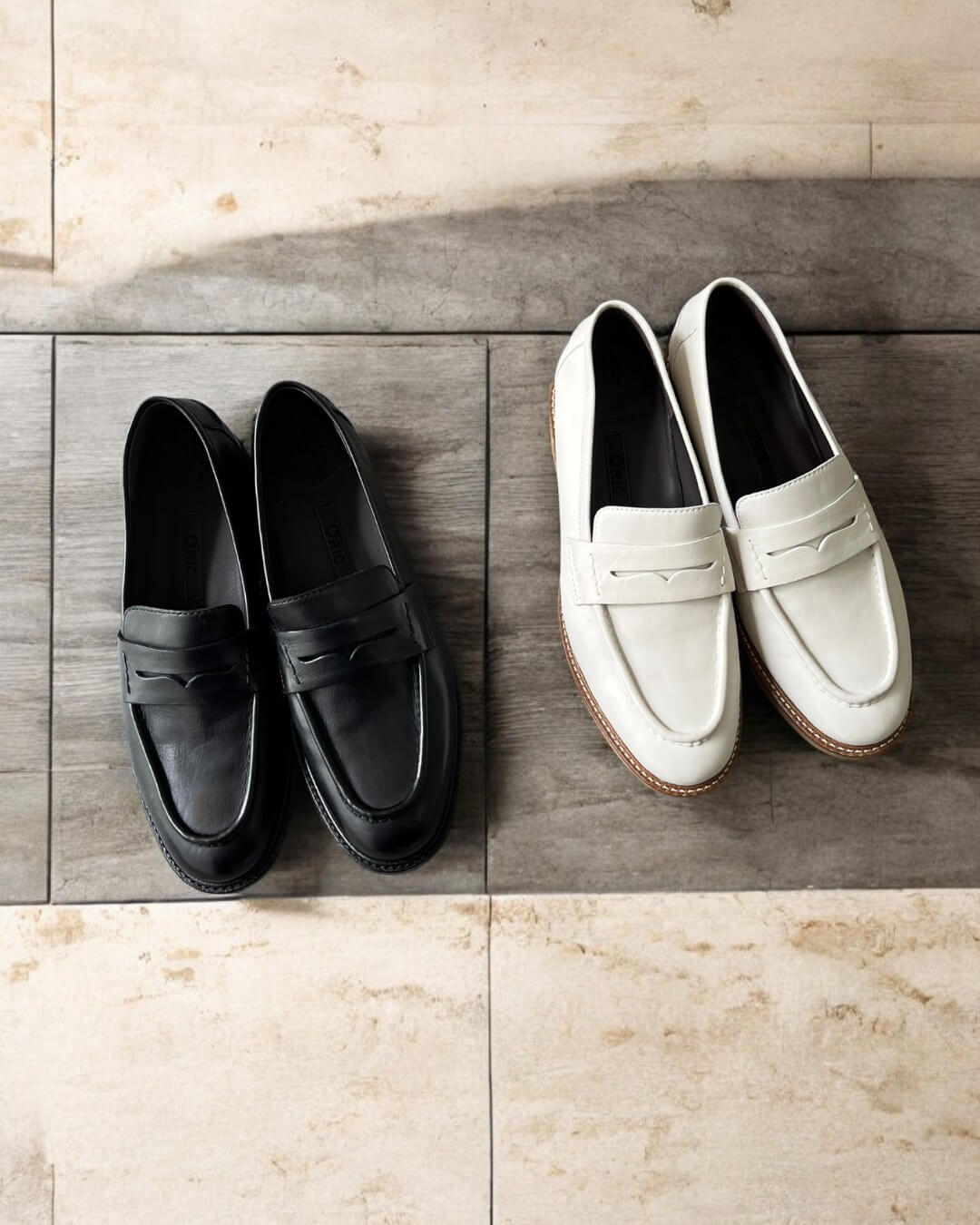 LEATHER FACET LOAFER | CTHY