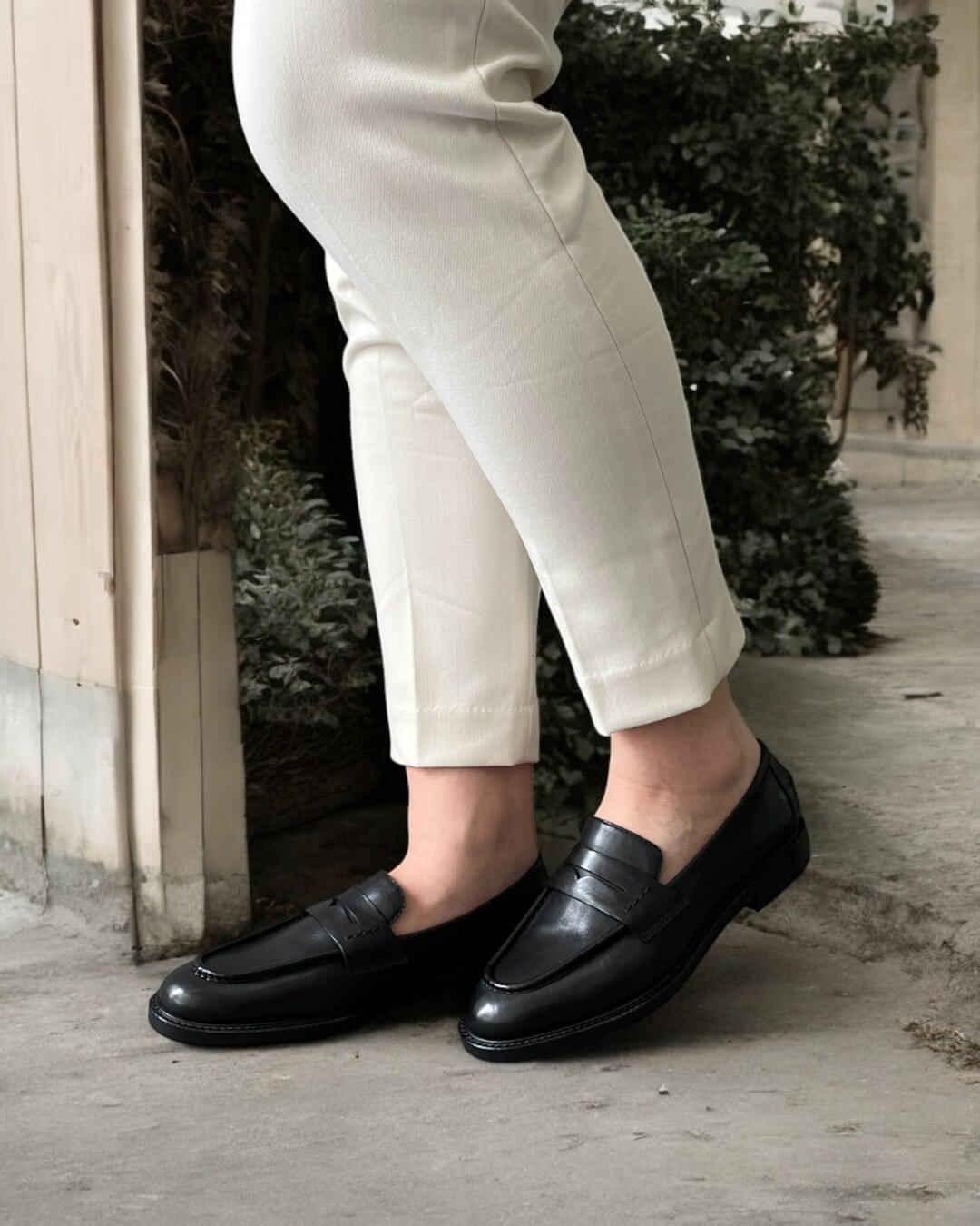 LEATHER FACET LOAFER | CTHY