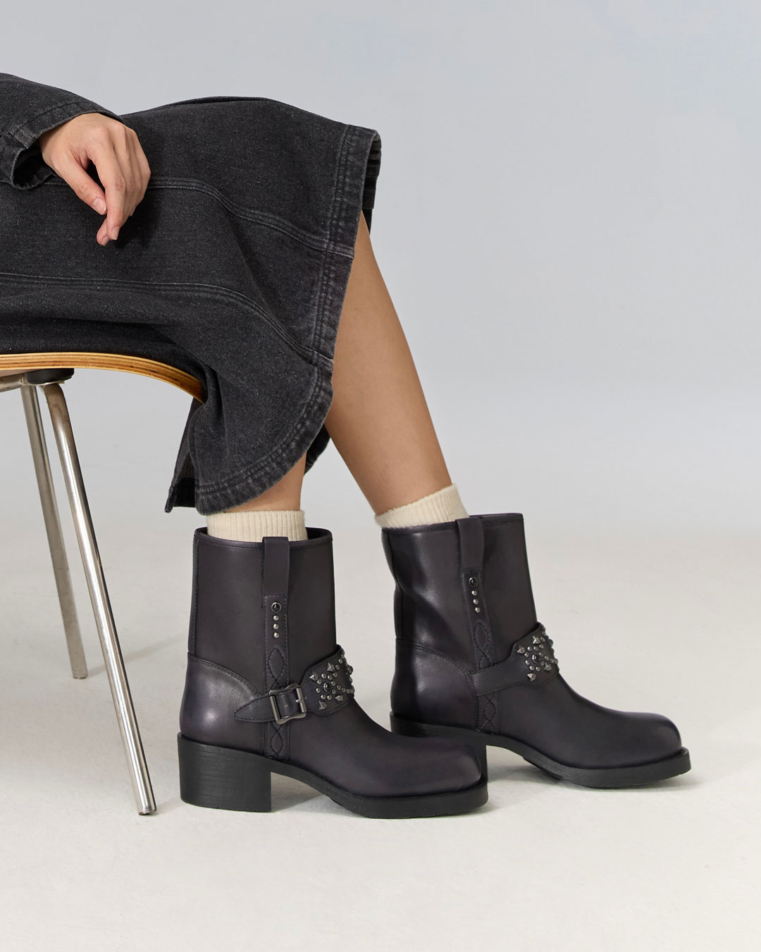 TEQUILA】スタッズベルトショートブーツ｜HAYASHIGO ONLINE SHOP