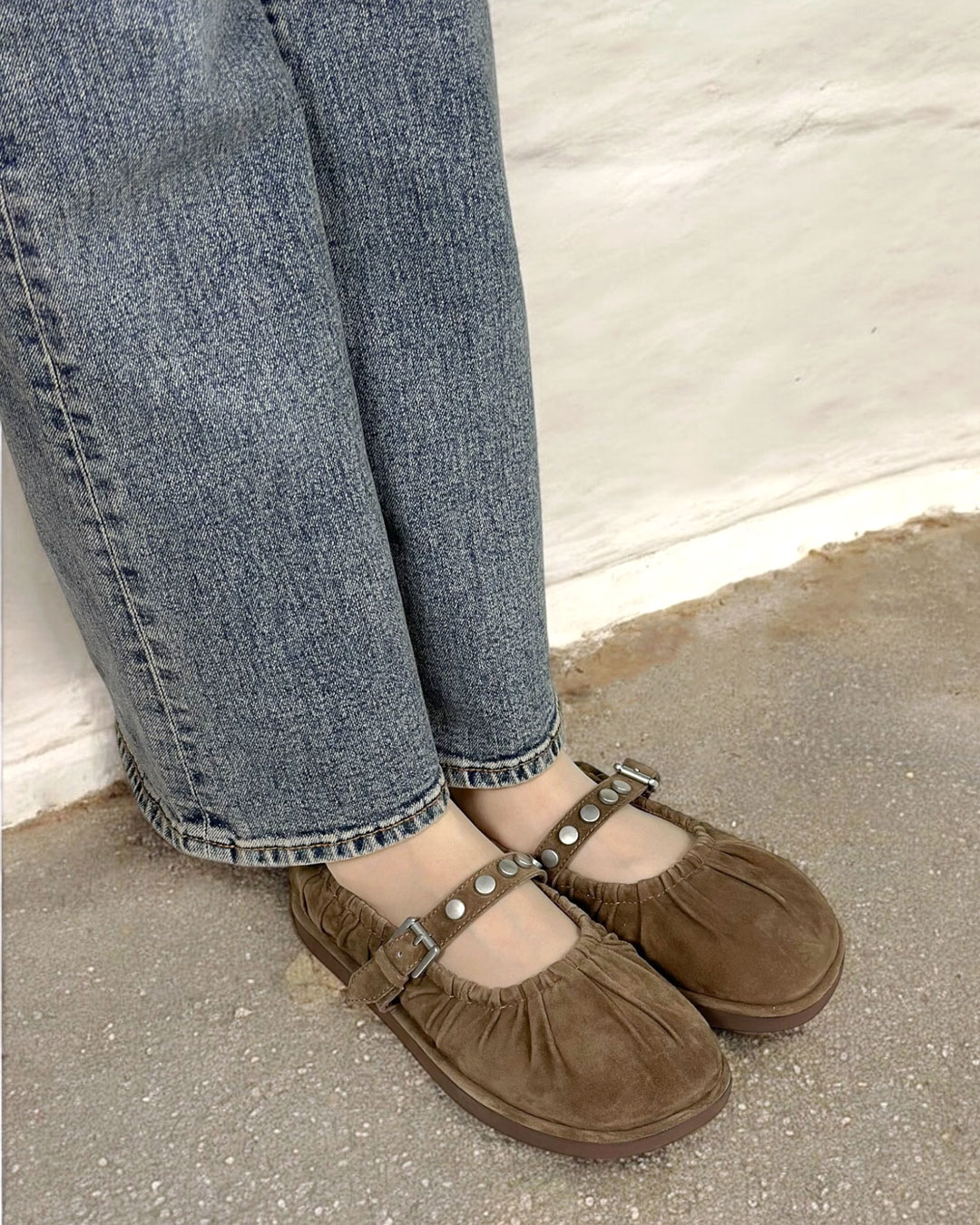 OHGA メリージェーン フラットシューズ 24センチ OHGA メリージェーン フラットシューズ 24センチ OHGA】メリージェーン