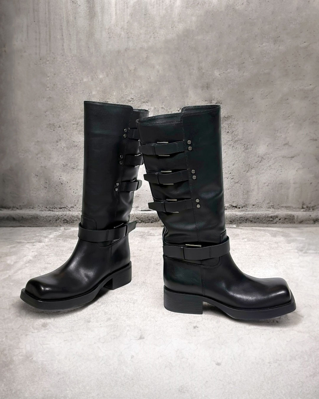 YUTAN】ベルトデザインロングブーツ｜HAYASHIGO ONLINE SHOP