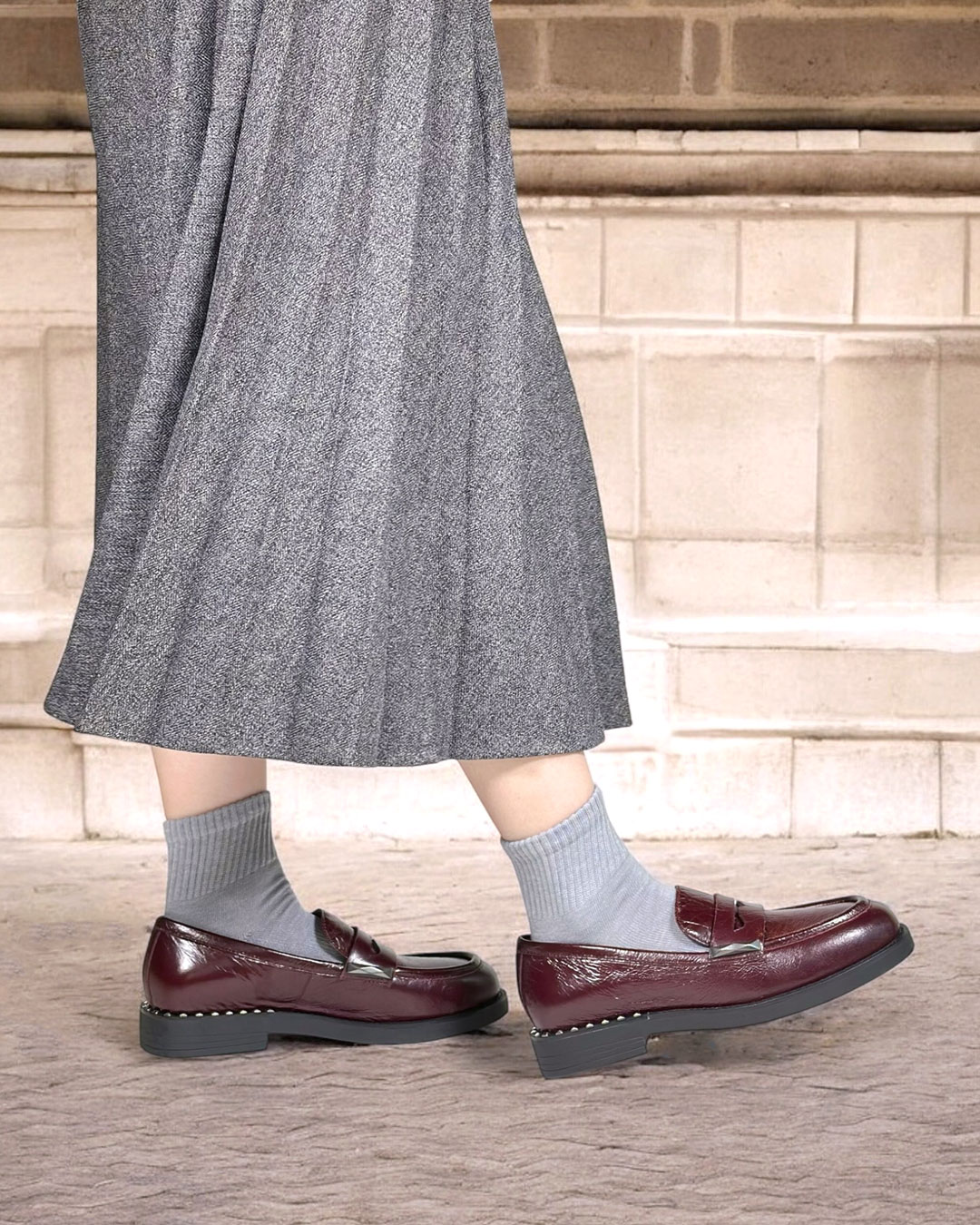 WHISPER】グロッシーレザーローファー｜HAYASHIGO ONLINE SHOP -ハヤシ