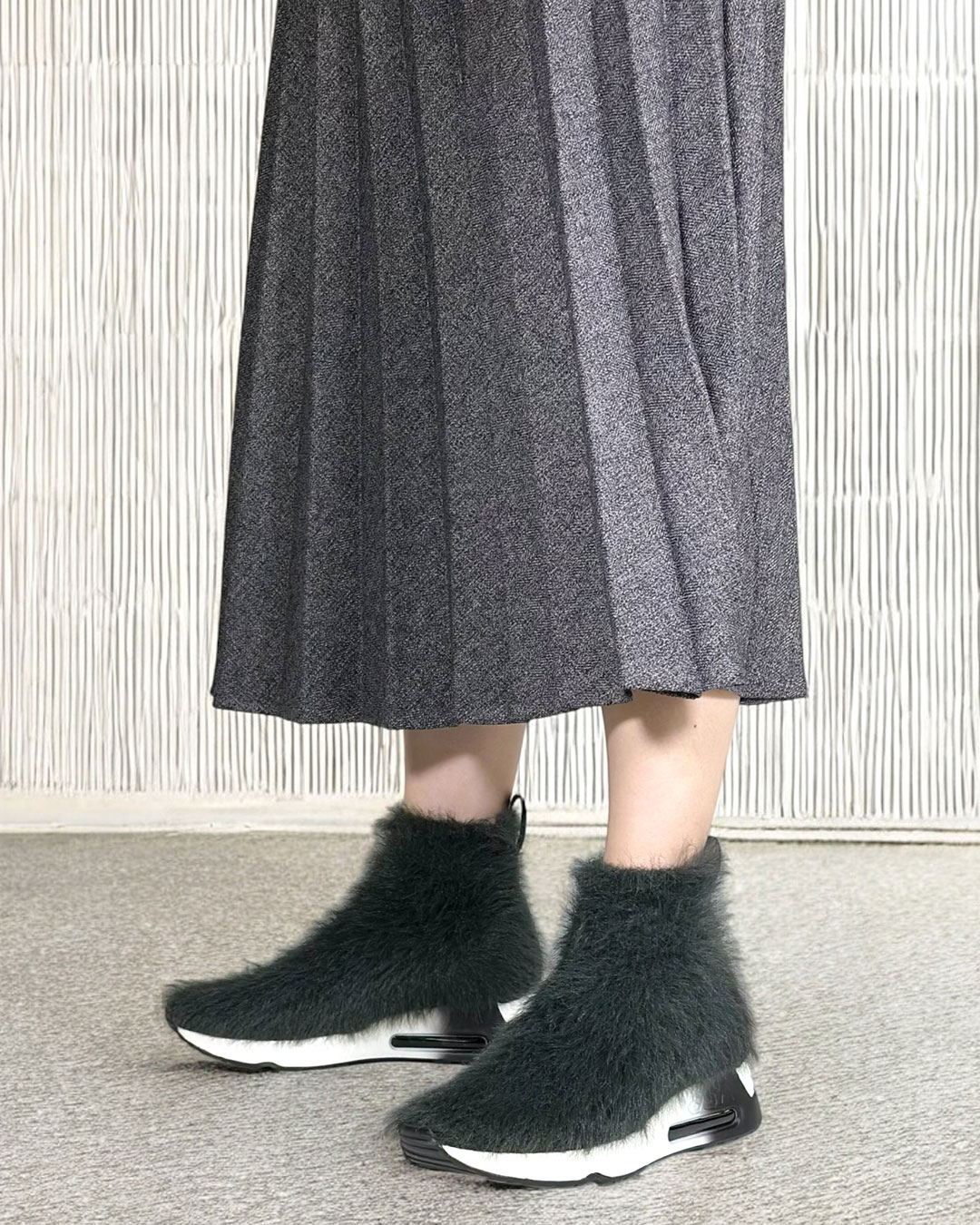 LANA】ウールニットハイカットスニーカー｜HAYASHIGO ONLINE
