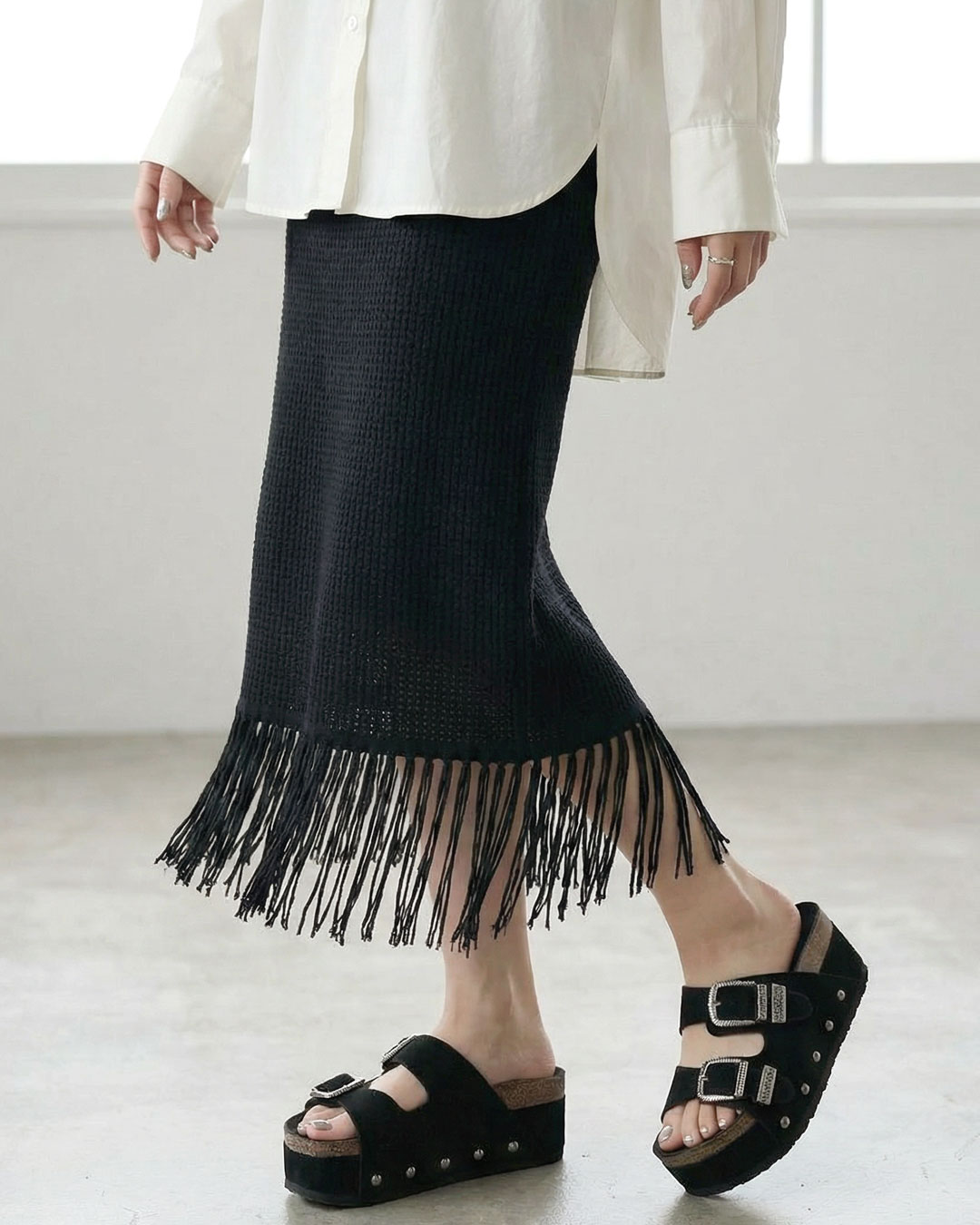 【MYSTIC】厚底サンダル