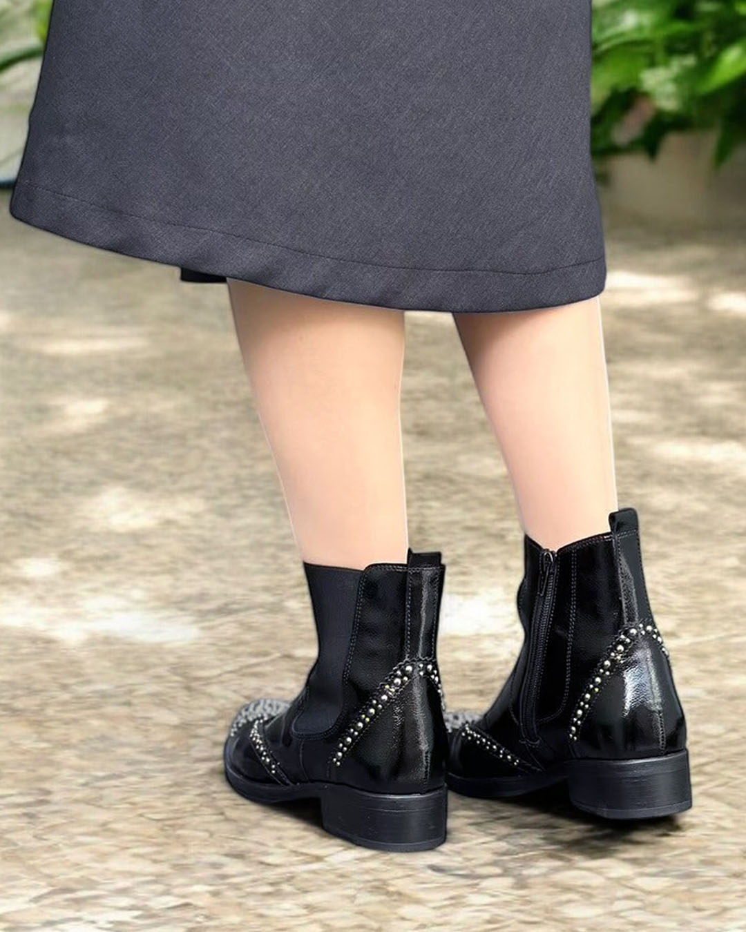 51606】スタッズサイドゴアブーツ｜HAYASHIGO ONLINE SHOP -ハヤシゴ