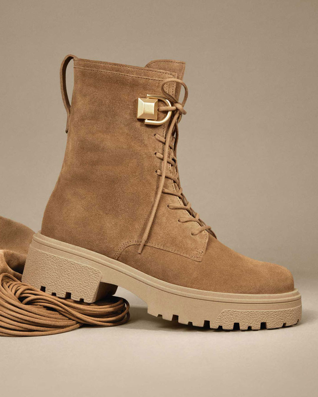 51761】厚底レースアップベロアブーツ｜HAYASHIGO ONLINE SHOP -ハヤシ