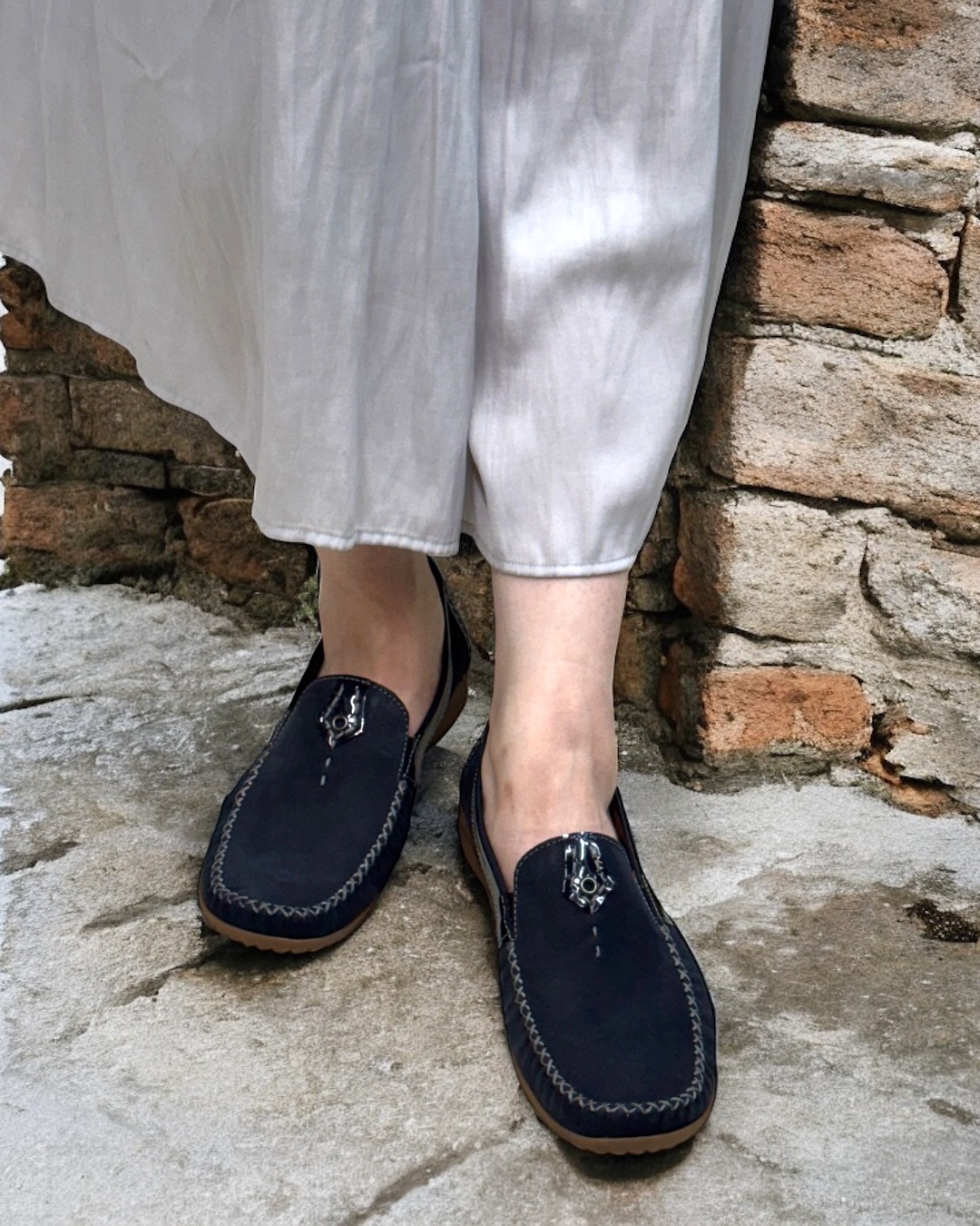値下げガボール　ドライビングモカシンシューズ Gabor ガボール ドライビング モカシンシューズ グレー ヌバック