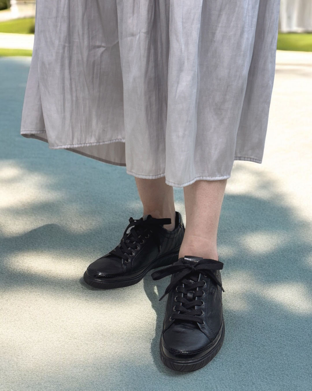 the GazettE レザースニーカー2016年GRAND FINALE DO ルカ グロッシ Luca Grossi パンチングレザースニーカー