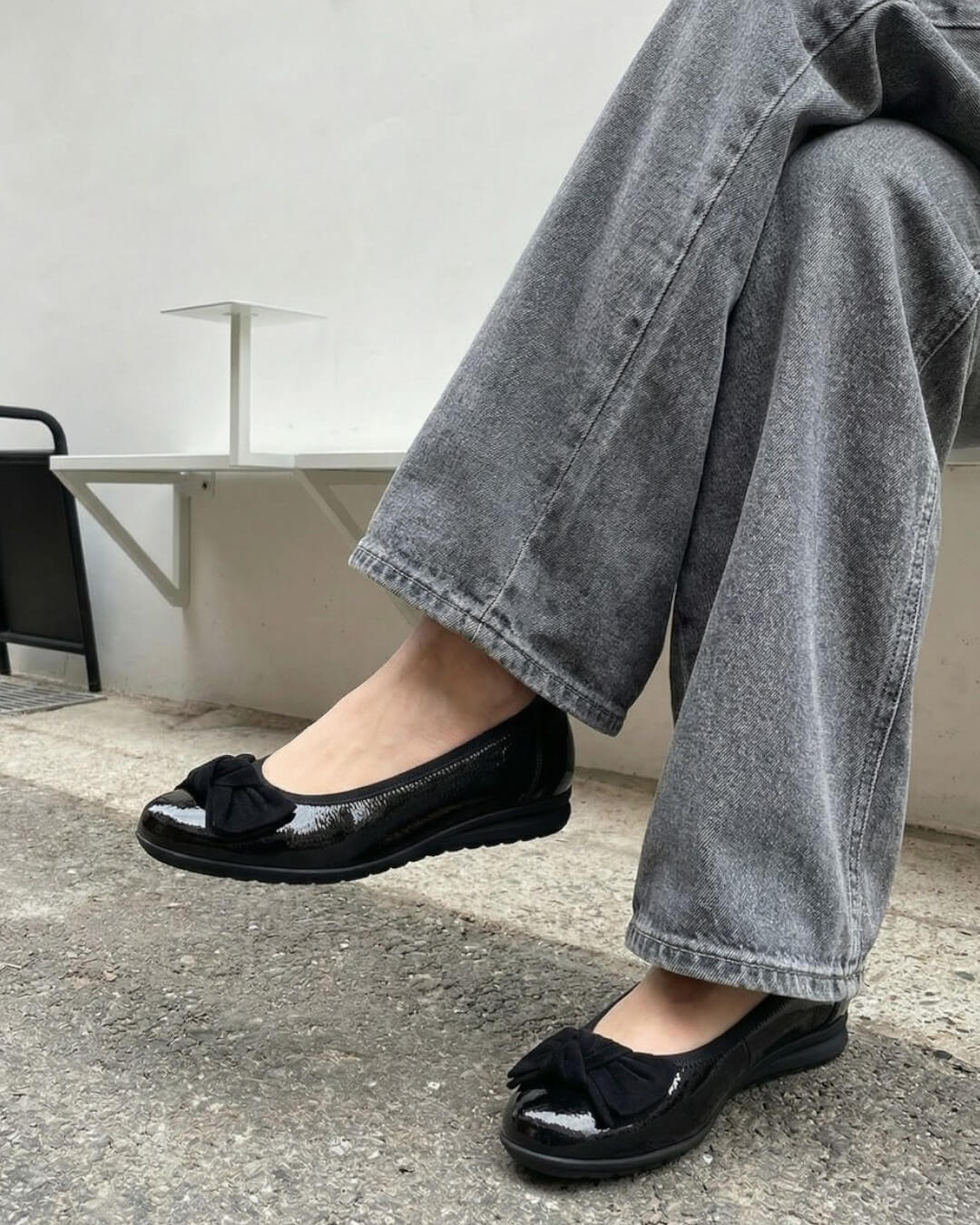 ガボール GABOR【72621】リボンフラットパンプス｜HAYASHIGO ONLINE