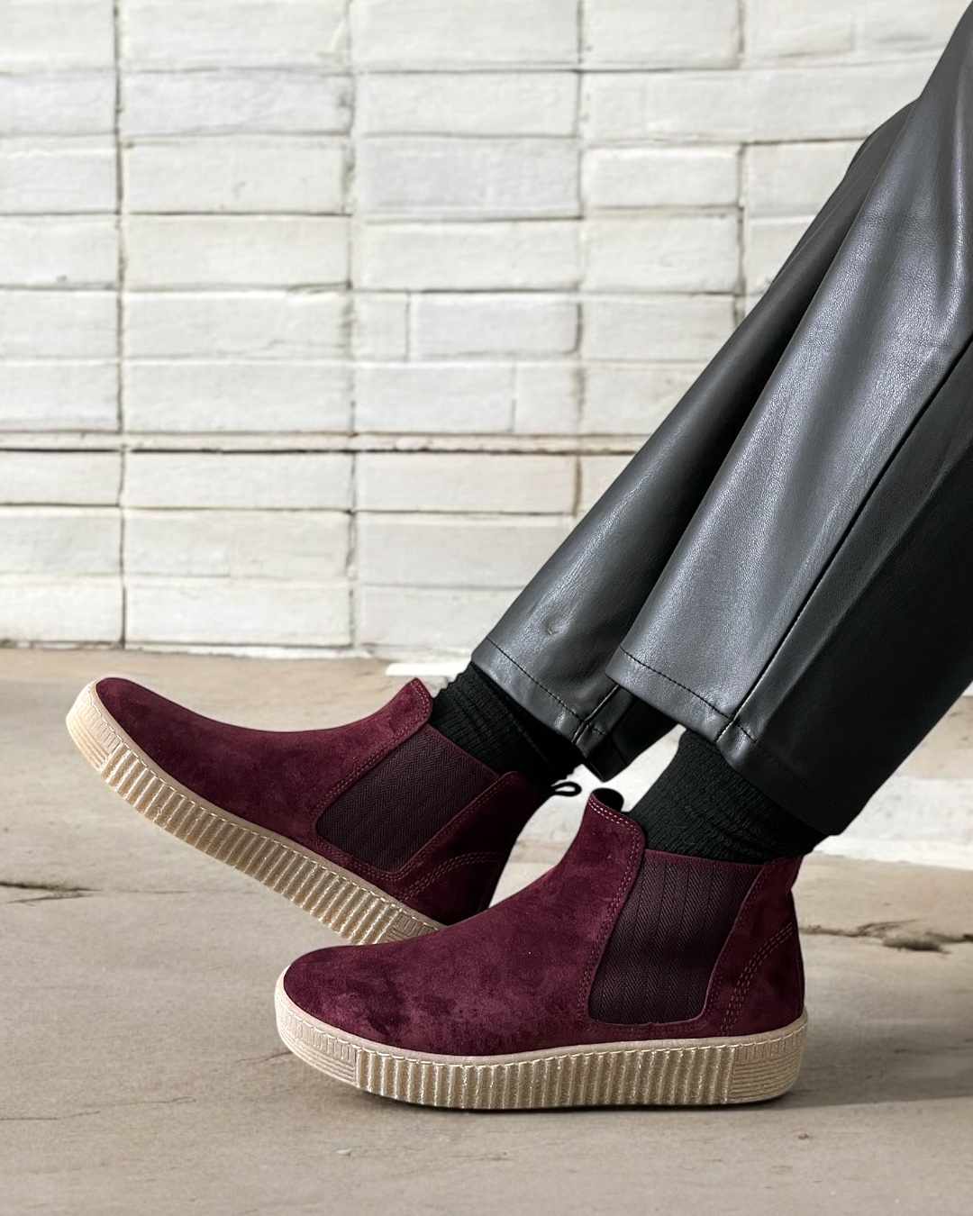 【美品】Gabor　ガボール　チェルシーブーツ　ブラウン　24.5 ガボール レディース ブーツ シューズ Boots - brown 美品