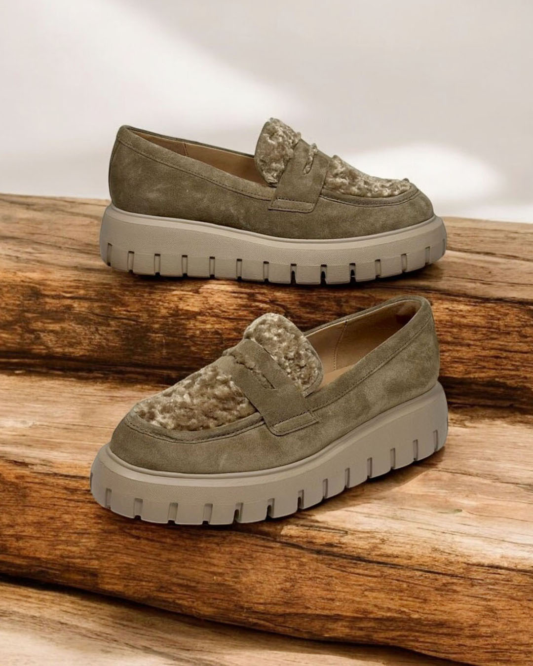 ショコラ⚫︎ガボール、 グレー ローファー ショコラ⚫︎ガボール、 グレー ローファー 婦人靴【Gabor】新作