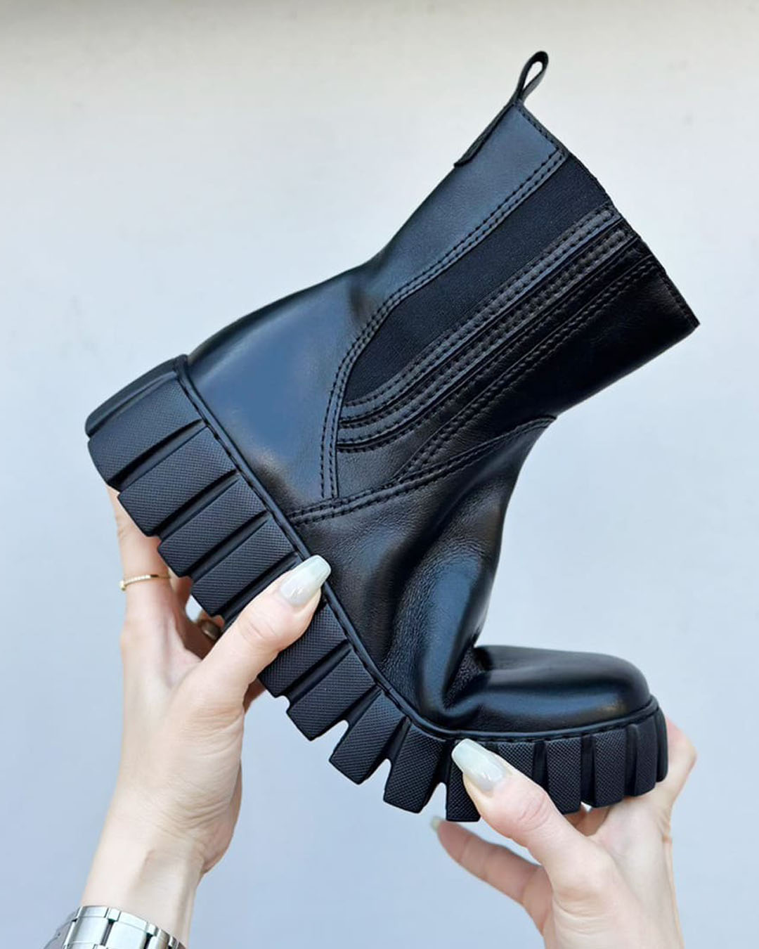 Gabor ガボール★厚底 ウェッジ ショートブーツ 黒 23㎝ 1-22 Gabor ガボール☆厚底 ウェッジ ショートブーツ 黒 23㎝ 1-22