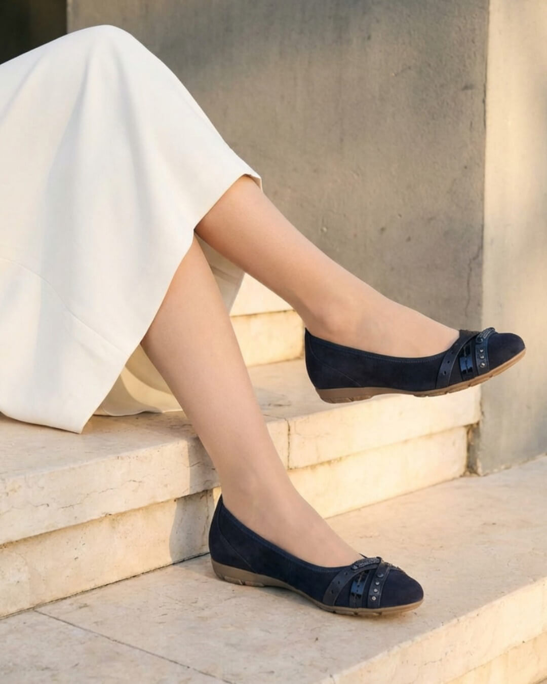 84162｜ベルトデザインフラットパンプスHAYASHIGO ONLINE SHOP -ハヤシ