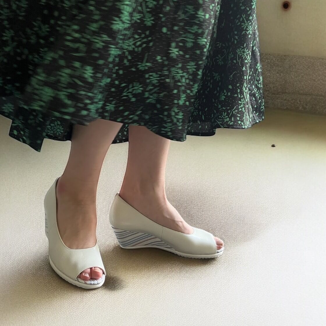 881514】オープントゥパンプス｜HAYASHIGO ONLINE SHOP -ハヤシ