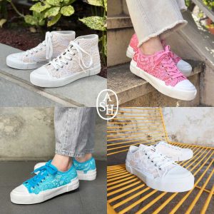 春が待ち遠しくなる❝レースデザイン❞スニーカー