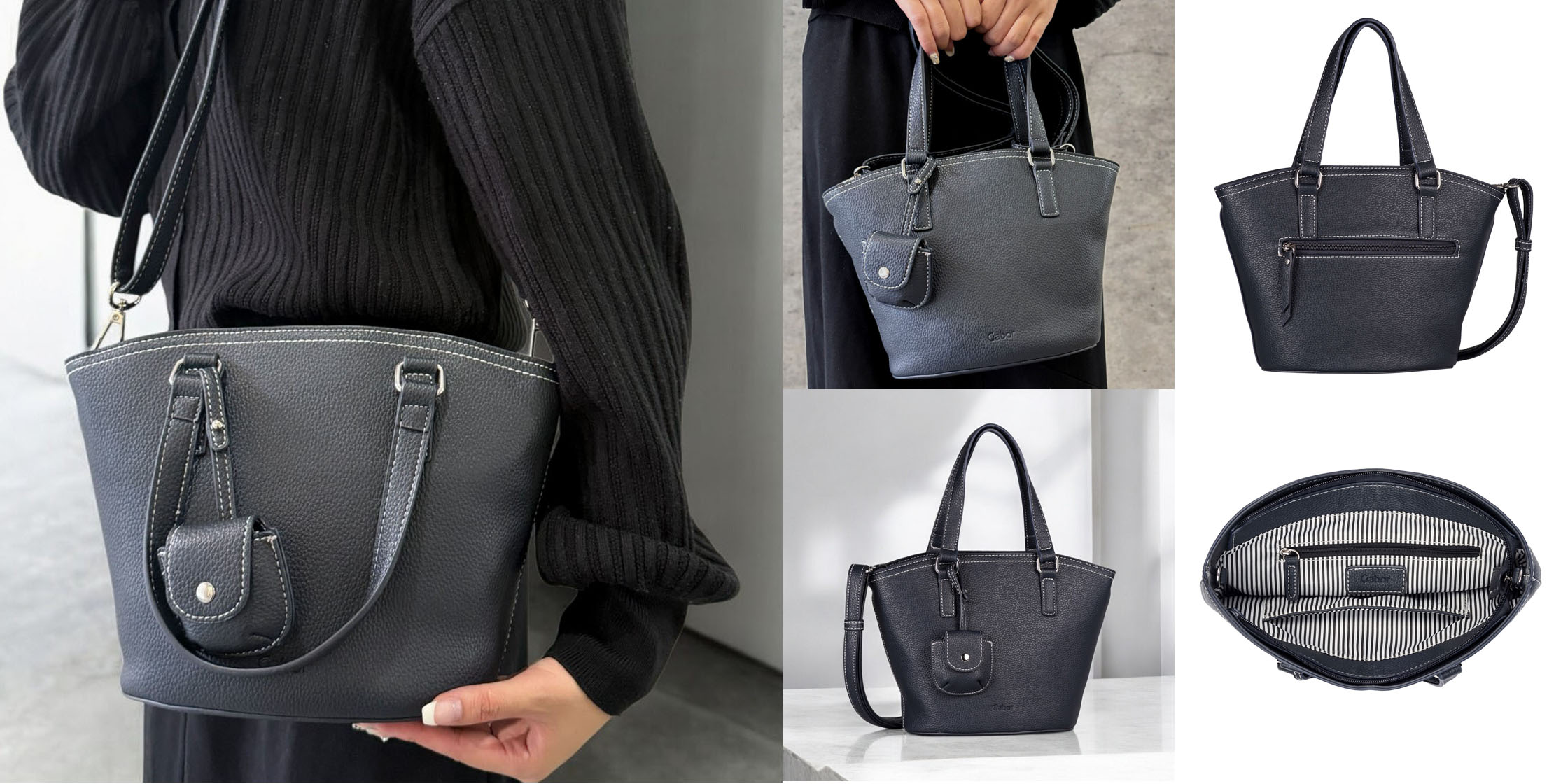 Guchimim　黒のハンドバッグ 箱付き GUCCI グッチ グッチシマ ハンドバッグ ミニボストンバッグ PVC レザー