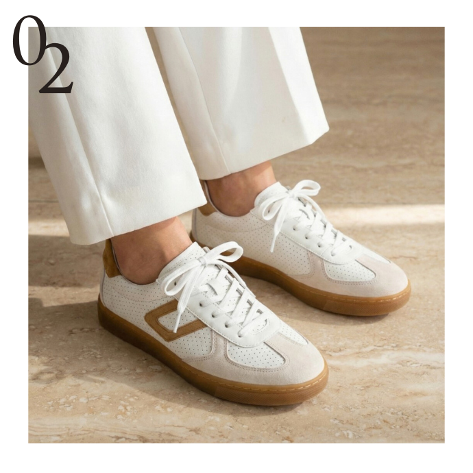 Gabor 【86545】パンチングレザースニーカー