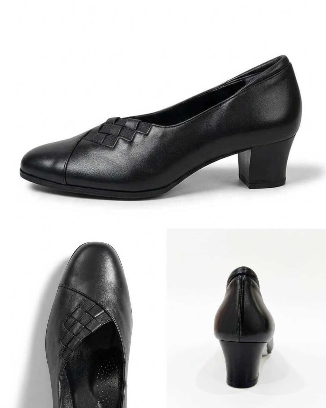 Monet 330900 ブラックパンプス